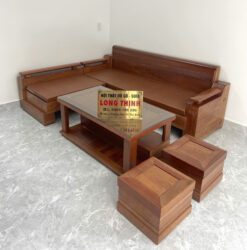 Sofa Góc Gỗ Xoan Đào SGXDGT01