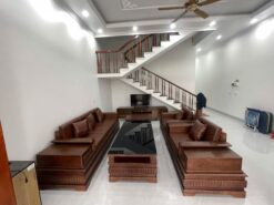 Sofa Gỗ Sồi Mẫu Chân Pháo Hộp