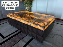 Bàn Trà Mắt Đá Xuyên Sáng